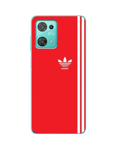 Чехол для Blackview Oscal C30 с картинкой «Красный минимализм Adidas»