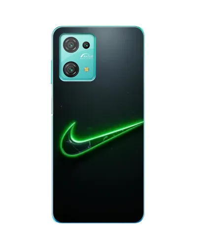 Чехол для Blackview Oscal C30 с картинкой «Неоновый контур Nike»