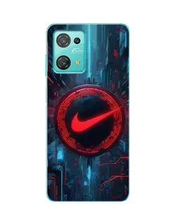 Чехол для Blackview Oscal C30 с картинкой «Техногенный стиль Nike»