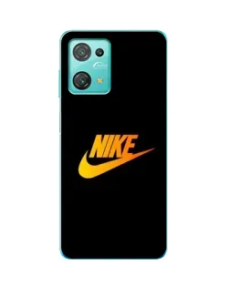 Чехол для Blackview Oscal C30 с картинкой «Золотой логотип Nike»