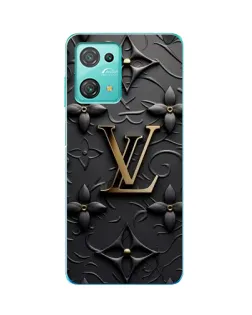 Чехол для Blackview Oscal C30 с картинкой «Кожаная текстура LV»