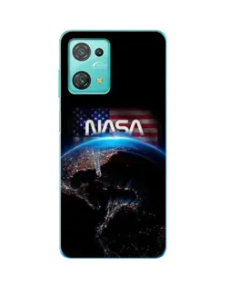 Чехол для Blackview Oscal C30 с картинкой «Земля из космоса NASA»