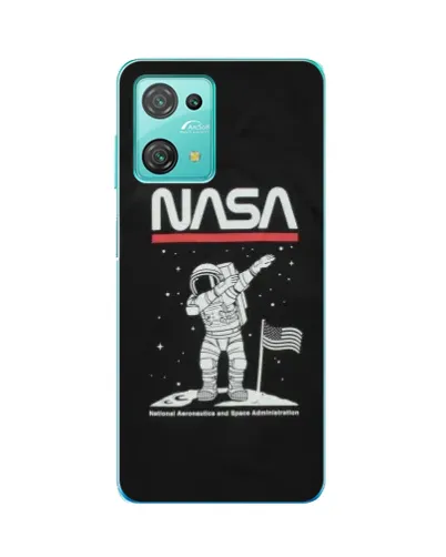Чехол для Blackview Oscal C30 с картинкой «NASA — шагаем по Луне»