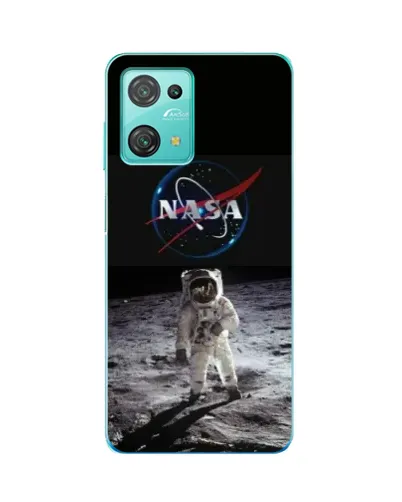Чехол для Blackview Oscal C30 с картинкой «Астронавт на Луне»