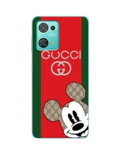 Чехол для Blackview Oscal C30 с картинкой «Gucci — полосы и Микки»