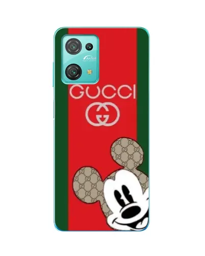 Чехол для Blackview Oscal C30 с картинкой «Gucci — полосы и Микки»