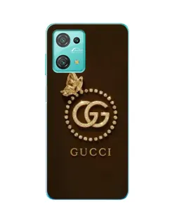 Чехол для Blackview Oscal C30 с картинкой «Gucci — золотая бабочка»