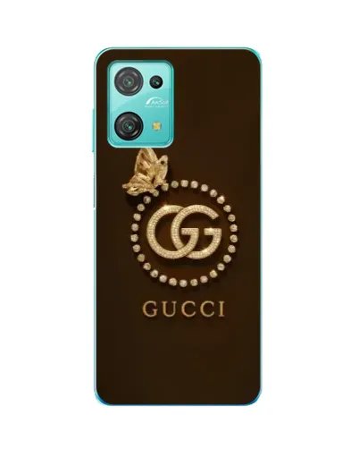 Чехол для Blackview Oscal C30 с картинкой «Gucci — золотая бабочка»