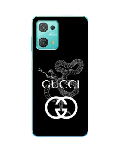Чехол для Blackview Oscal C30 с картинкой «Gucci — серебряная змея»