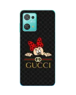 Чехол для Blackview Oscal C30 с картинкой «Минни Маус Gucci — черный»