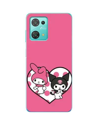 Чехол для Blackview Oscal C30 с картинкой «Kuromi и My Melody»