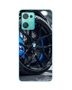 Чехол для Blackview Oscal C30 с картинкой «Колесо BMW вблизи»