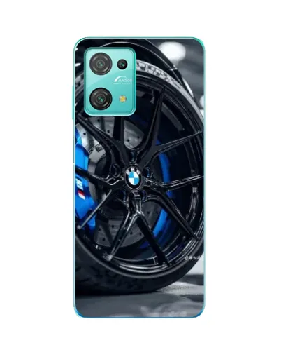 Чехол для Blackview Oscal C30 с картинкой «Колесо BMW вблизи»