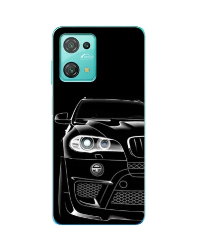Чехол для Blackview Oscal C30 с картинкой «Темный силуэт BMW»