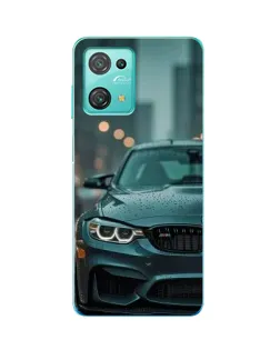 Чехол для Blackview Oscal C30 с картинкой «BMW в огнях города»