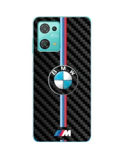 Чехол для Blackview Oscal C30 с картинкой «Эмблема BMW и карбон»