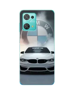 Чехол для Blackview Oscal C30 с картинкой «BMW в белом дыму»