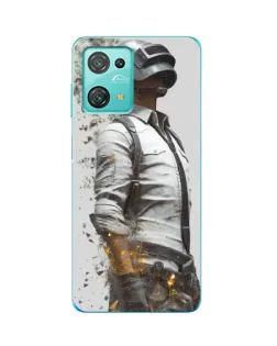 Чехол для Blackview Oscal C30 с картинкой «PUBG — боец в пыли»