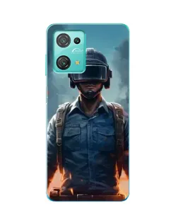 Чехол для Blackview Oscal C30 с картинкой «PUBG — реалистичный герой»