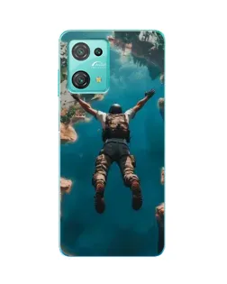 Чехол для Blackview Oscal C30 с картинкой «PUBG — свободное падение»