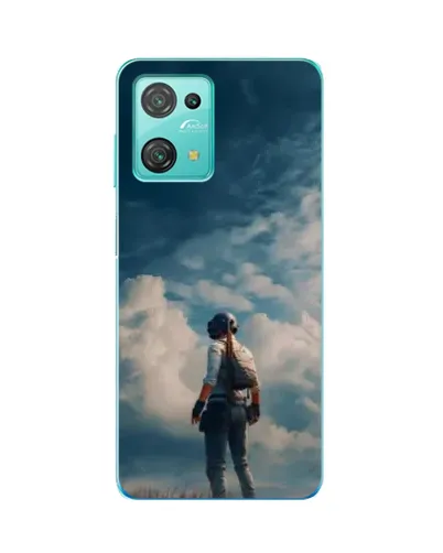 Чехол для Blackview Oscal C30 с картинкой «Герой PUBG на скале»
