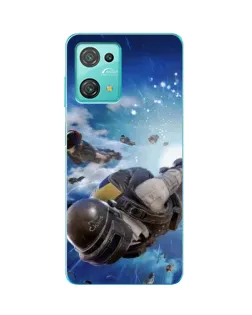 Чехол для Blackview Oscal C30 с картинкой «Десант PUBG — прыжок»