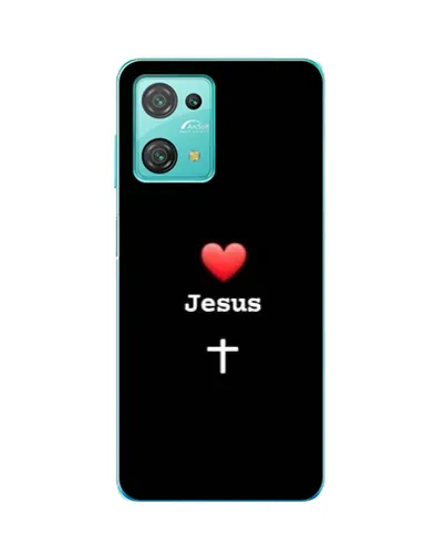 Чехол для Blackview Oscal C30 с картинкой «Сердце - Jesus»