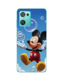 Чехол для Blackview Oscal C30 с картинкой «Mickey и мыльные пузыри»