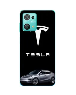 Чехол для Blackview Oscal C30 с картинкой «Tesla Model Y»