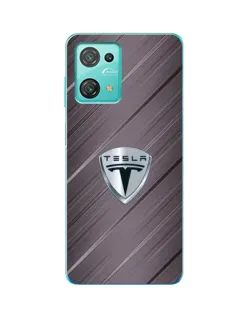 Чехол для Blackview Oscal C30 с картинкой «Металлическая текстура Tesla»