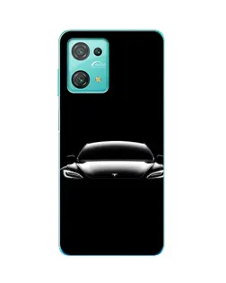 Чехол для Blackview Oscal C30 с картинкой «Фары Tesla Night»
