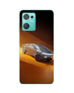 Чехол для Blackview Oscal C30 с картинкой «Cybertruck в пустыне»