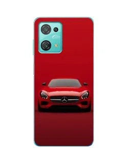 Чехол для Blackview Oscal C30 с картинкой «Красный Mercedes AMG»