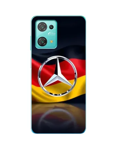 Чехол для Blackview Oscal C30 с картинкой «Mercedes — флаг Германии»