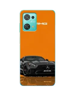 Чехол для Blackview Oscal C30 с картинкой «Оранжевый Mercedes AMG»
