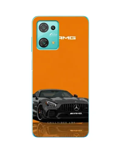 Чехол для Blackview Oscal C30 с картинкой «Оранжевый Mercedes AMG»