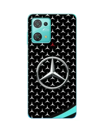 Чехол для Blackview Oscal C30 с картинкой «Mercedes — бирюзовый акцент»