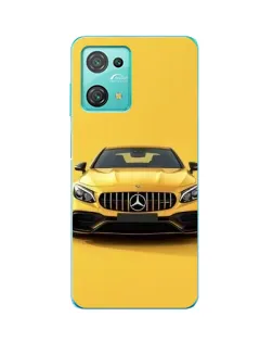 Чехол для Blackview Oscal C30 с картинкой «Желтый Mercedes GT»