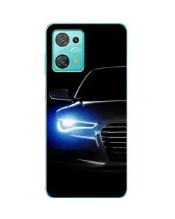 Чохол для Blackview Oscal C30 з картинкою «Неоновий погляд Audi»