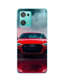 Чохол для Blackview Oscal C30 з картинкою «Audi RS — червоний стиль»