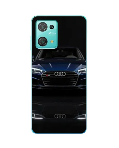 Чехол для Blackview Oscal C30 с картинкой «Audi — ночное отражение»