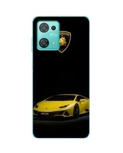 Чехол для Blackview Oscal C30 с картинкой «Lamborghini желтый акцент»