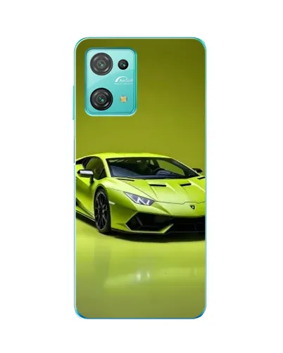 Чехол для Blackview Oscal C30 с картинкой «Салатовый Lamborghini Huracan»