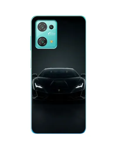 Чехол для Blackview Oscal C30 с картинкой «Черный Lamborghini Aventador»