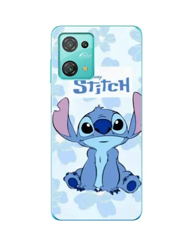 Чехол для Blackview Oscal C30 с картинкой «Stitch среди цветов»