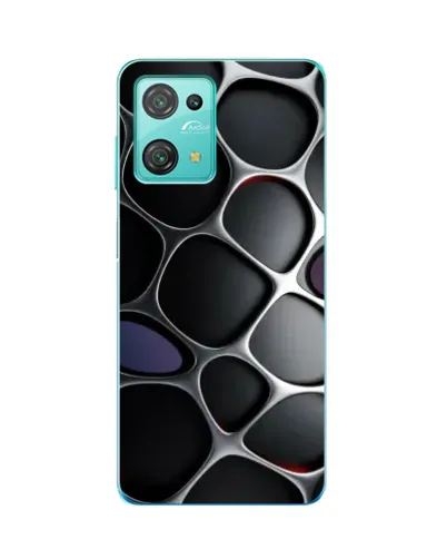 Чехол для Blackview Oscal C30 с картинкой «Объемная темная решетка»