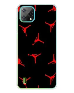 Чехол для Blackview Oscal C60 с картинкой «Jordan Red Pattern»