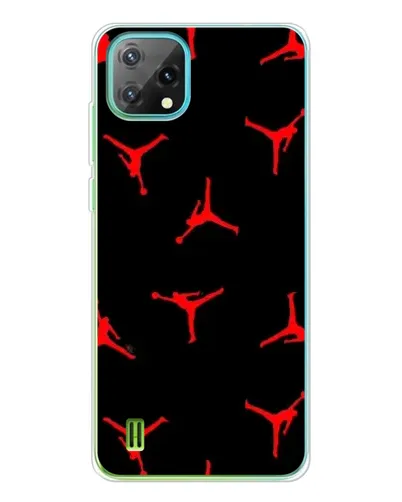 Чехол для Blackview Oscal C60 с картинкой «Jordan Red Pattern»