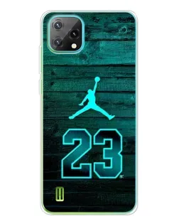 Чехол для Blackview Oscal C60 с картинкой «Jordan Cyan 23»