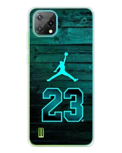 Чехол для Blackview Oscal C60 с картинкой «Jordan Cyan 23»
